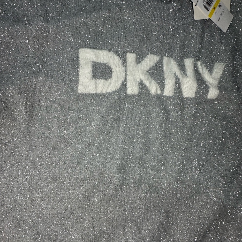 DKNY Metallic Gray Sweater - Picture 2 of 5